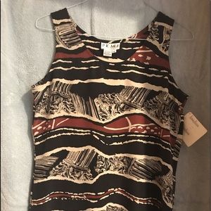 Silk sleeveless blouse